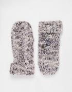 Pia Rossini Knitted Mittens - Gray