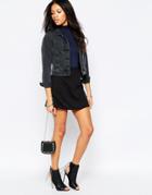 Motel Bae Quilted Skirt - Bubble Black