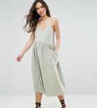 Asos Maternity Casual Smock Cami Dress - Green