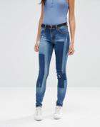 Vila Patchwork Jeans - Blue