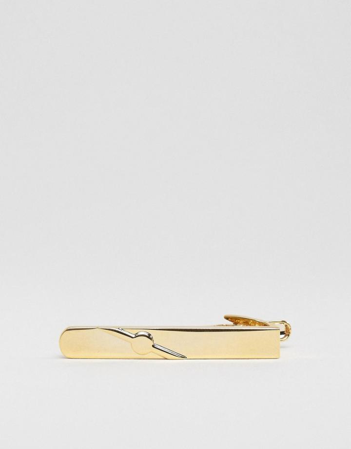 Noose & Monkey Gold Skinny Tie Bar - Gold