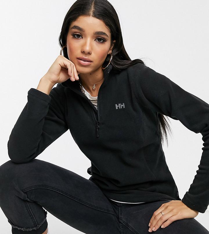 Helly Hansen Daybreaker 1/2 Zip Fleece In Black With Logo