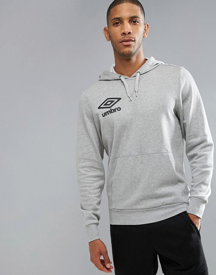 Umbro Logo Hoodie - Gray