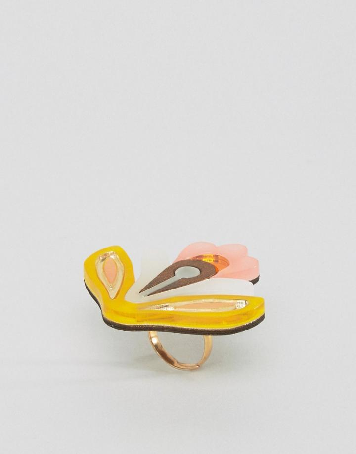 Wolf & Moon Wallpaper Ring - Multi