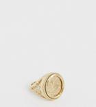 Chained & Able Sovereign Ring In Gold Plated Sterling Silver