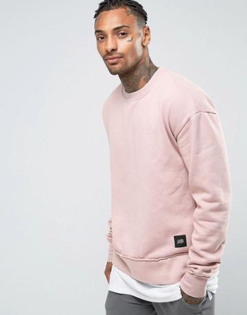 Sixth June Oversized Sweatshirt - Pink