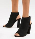 Asos Design Hissy Knitted Heels-black