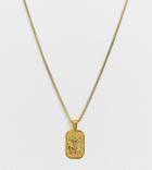 Image Gang Gold Filled Aquarius Star Sign Pendant Necklace - Gold