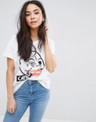 Cheap Monday Personal Skull Print Have Tee - White