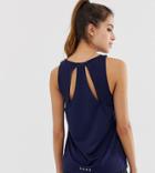 Asos 4505 Maternity Tank Top With Cross Back Detail - Navy