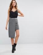Vero Moda Asymmetric Pencil Skirt - Multi