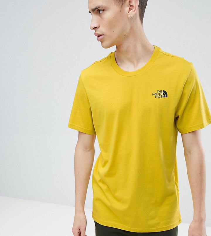 The North Face Exclusive To Asos Simple Dome T-shirt In Yellow - Yellow