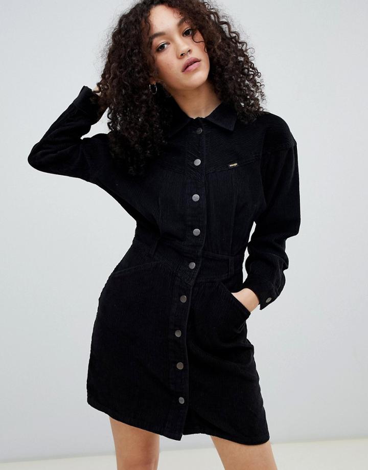 Wrangler Western Cord Dress - Black