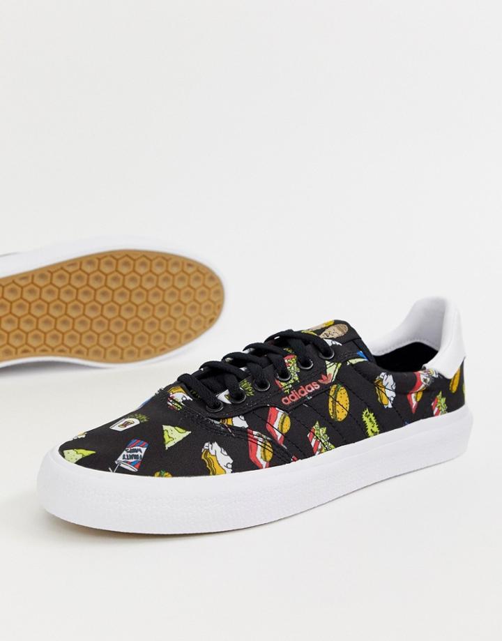 Adidas Skateboarding Beavis And Butthead 3mc Sneakers Bd7861 - Black