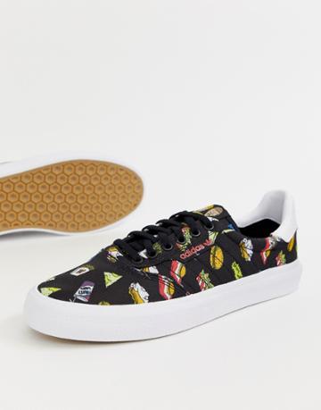 Adidas Skateboarding Beavis And Butthead 3mc Sneakers Bd7861 - Black