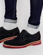 Ted Baker Archerr Suede Derby Brogues - Blue