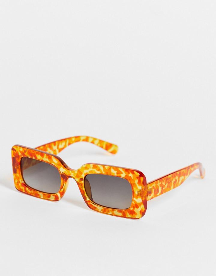 Aj Morgan Women's Square Sunglasses In Rust Brown