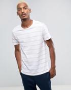 Pull & Bear T-shirt In Pink And White Stripe - Pink