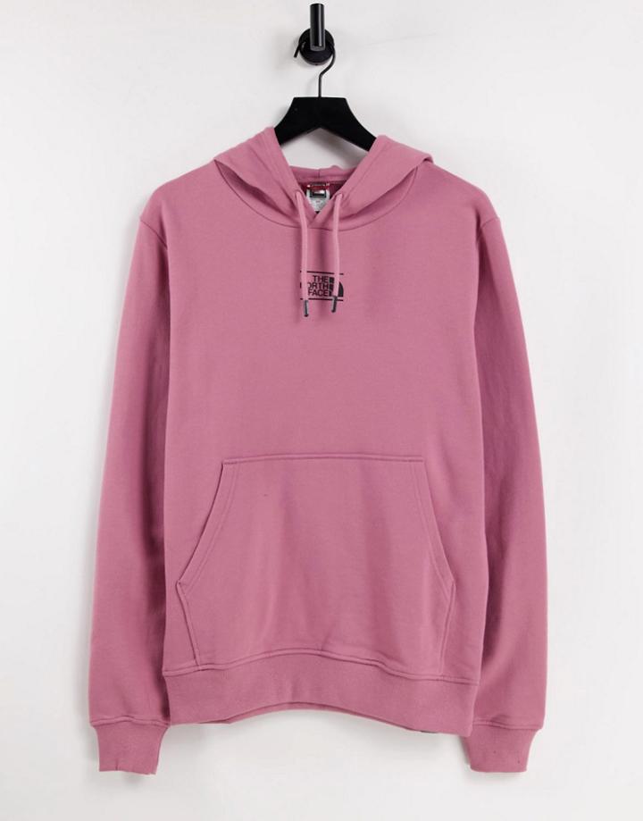 The North Face Dome Center Logo Hoodie In Pink