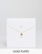 Estella Bartlett Gold Plated Shining Star Necklace - Gold