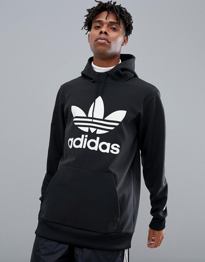 Adidas Snowboarding Team Tech Hoodie In Black - Black