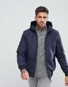 Fred Perry Quilted Hooded Brentham Jacket In Gray - Gray