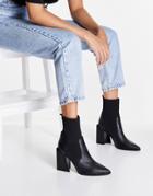 Steve Madden Tackle Heeled Boots In Black Leather