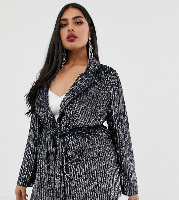 Asos Edition Curve Embellished Blazer