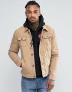 Liquor & Poker Tan Denim Jacket - Brown