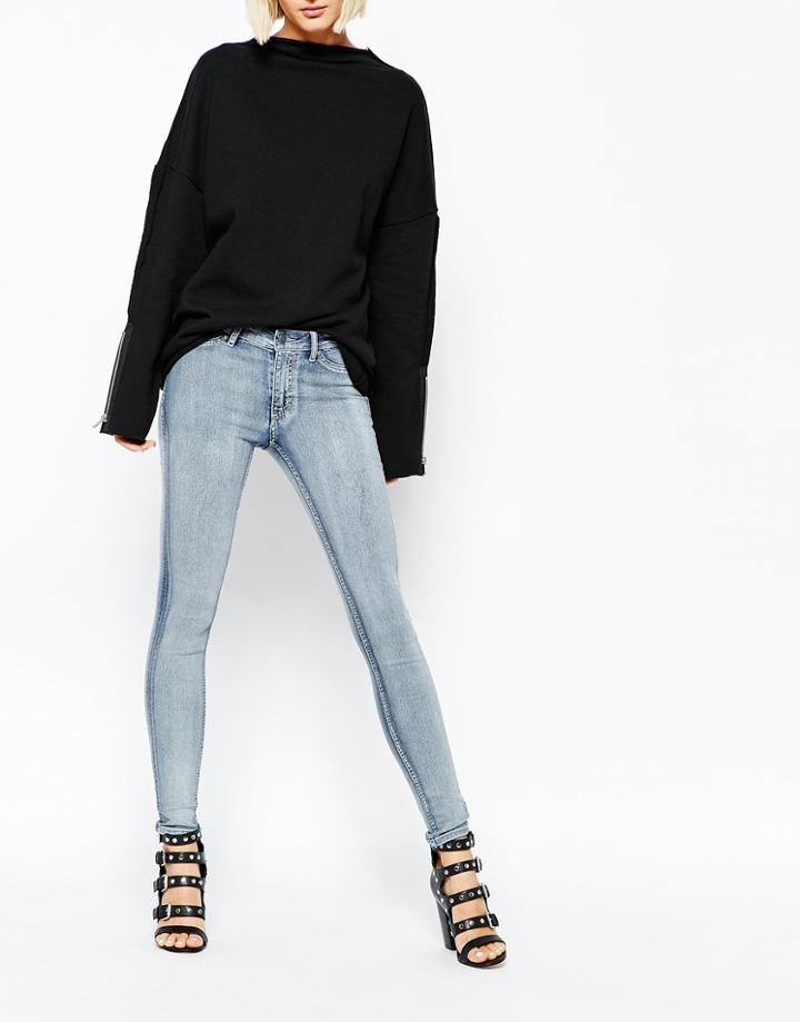 Cheap Monday Mid Spray Superskinny Jeans - Bleach