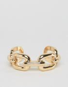 Asos Chunky Chain Cuff Bracelet - Gold