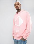 Asos Oversized Hoodie With Amnesia Print - Pink