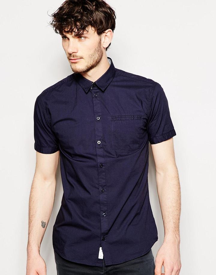 Minimum Short Sleeve Shirt - Navy