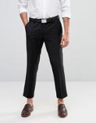 Farah Willis Twill Crop Suit Pant - Black