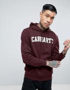Carhartt Wip College Regular Fit Hoodie - Red