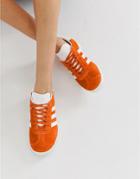 Adidas Originals Orange Gazelle Sneakers - Orange
