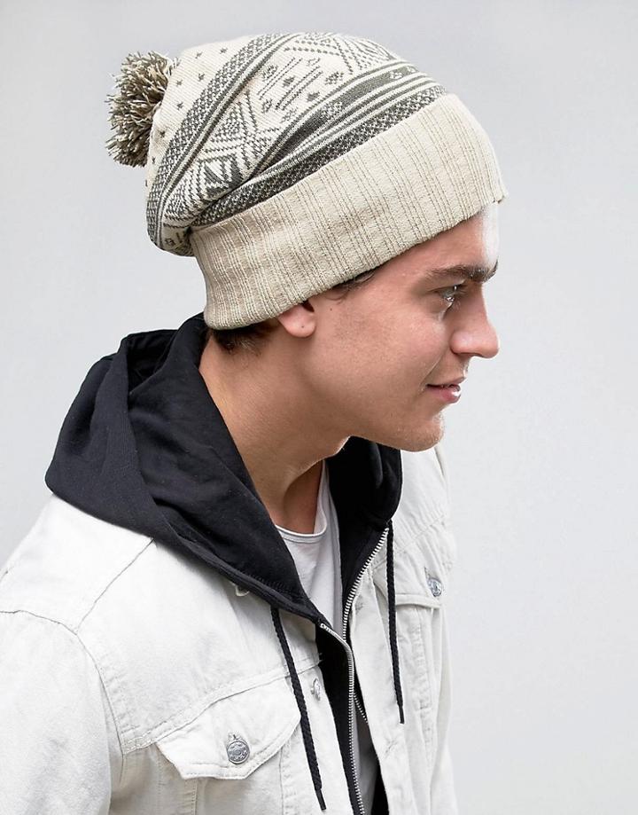 Volcom Sweater Beanie In Gray - Gray