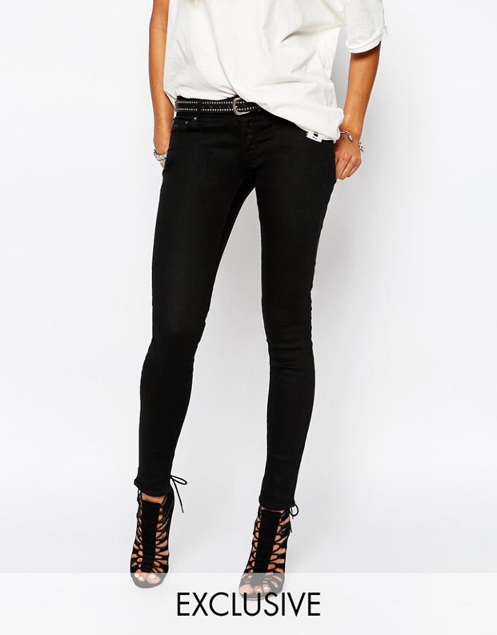 G Star Be Raw 3301 -a Low Super Skinny Jeans - Black