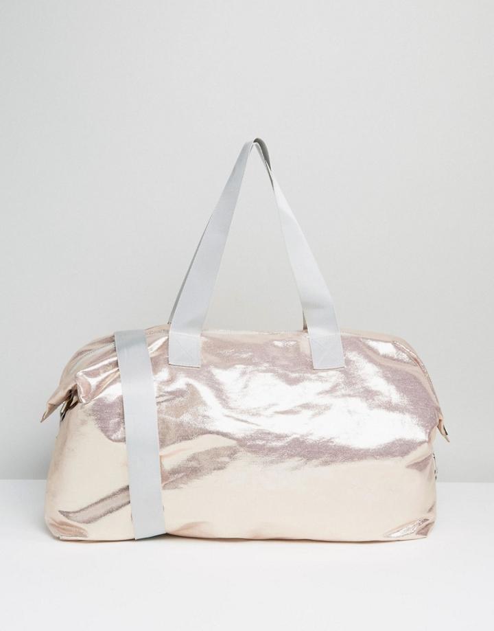 Asos Lifestyle Metallic Slouchy Carryall - Gold