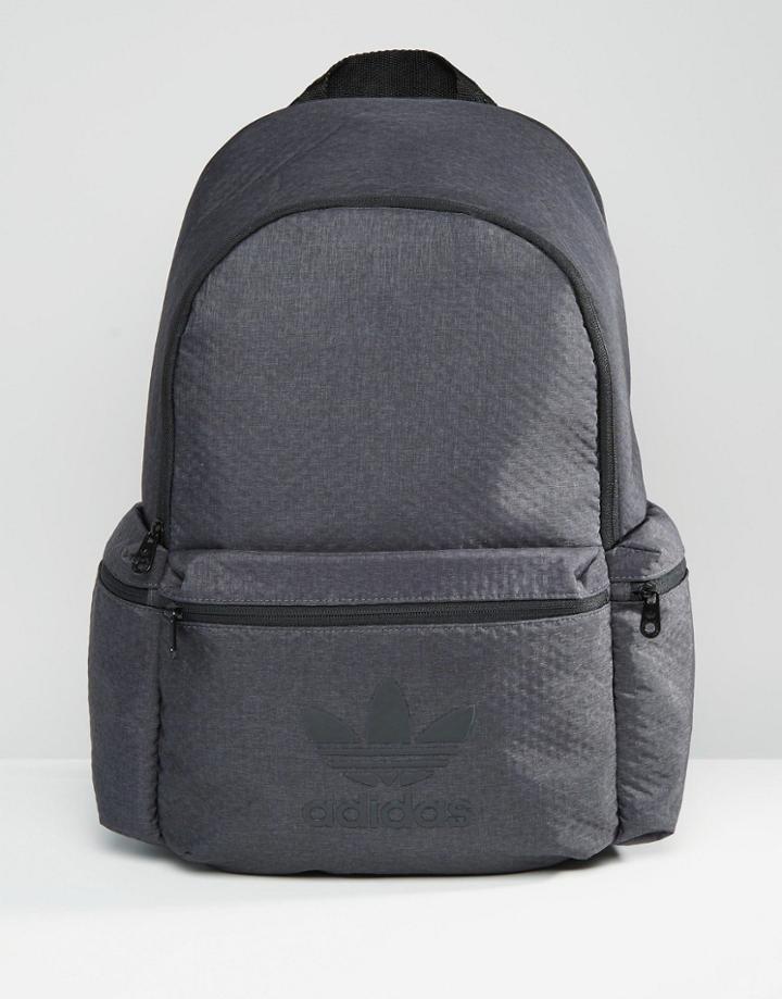 Adidas Tonal Priint Backpack In Dark Grey - Gray