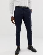 Selected Homme Slim Fit Stretch Suit Pants In Navy