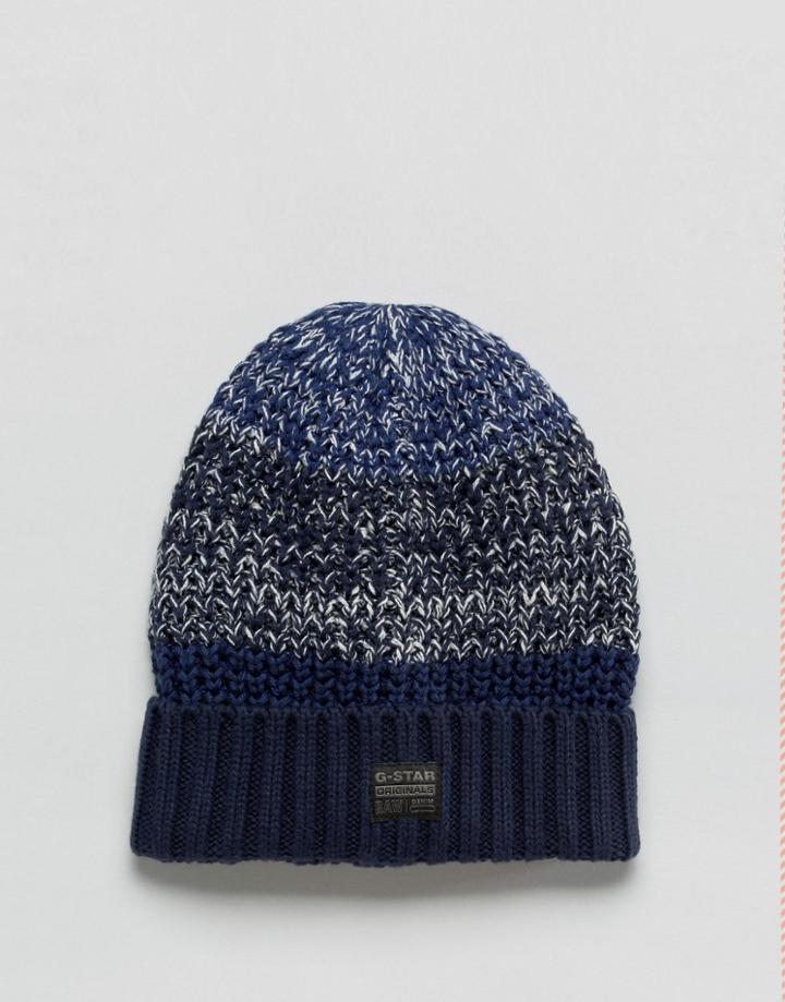 G-star Knitted Beanie - Blue