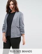 Elvi Gray Quilted Jacket - Gray
