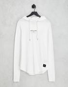 Sixth June Skinny Fit Light Weight Hoodie In White