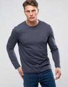 Asos Long Sleeve T-shirt In Gray - Gray