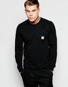 Carhartt Wip Pocket Long Sleeve T-shirt - Black
