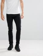 Lee Jeans Luke Skinny Fit Jeans In Black Rinse - Black