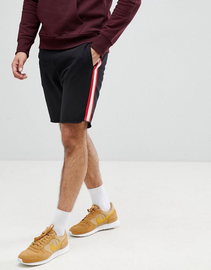 Jack & Jones Originals Taped Sweat Shorts - Black