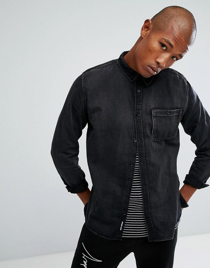 Cheap Monday Give Denim Shirt - Gray