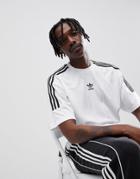 Adidas Originals Nova Retro Soccer T-shirt In White Ce1641 - White